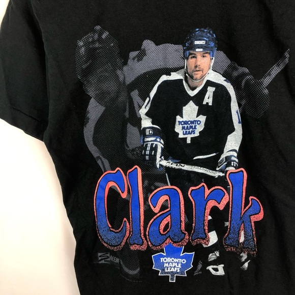 Vintage Wendell Clark Toronto Maple Leafs t shirt - Picture 2 of 6